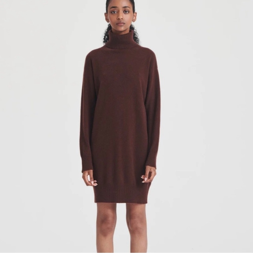 Naadam cashmere sweater dress brown size S.